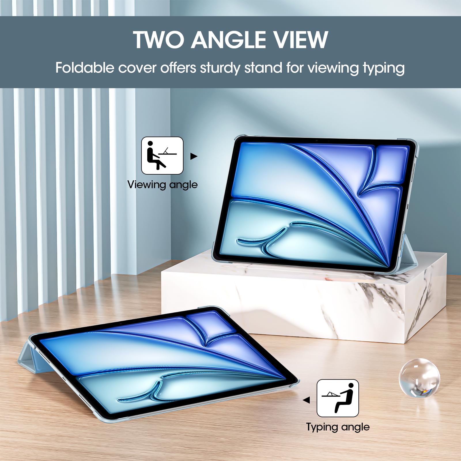 Amazon.com: ProCase for iPad Air 13 Inch Case 2024 M2(Blue) Bundle